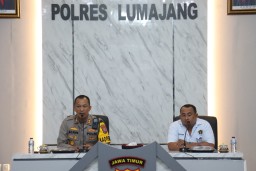 Kapolres Lumajang Gandeng PWI,Jaga Kondusifitas Jelang Pemilu 2024