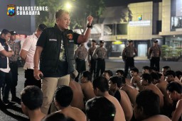 Antisipasi Konvoi Perguruan Silat, Polrestabes Surabaya Amankan 139 Pemuda dan 66 Kendaraan