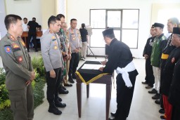 Deklasari Pemilu Damai Kelompok Perguruan Silat di Nganjuk, Kapolres : Polres Nganjuk Siap Mendukung