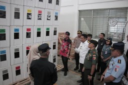 Pastikan Kesiapan Logistik Pemilu 2024, Forkopimda Kota Malang Kunjungi Gudang KPU