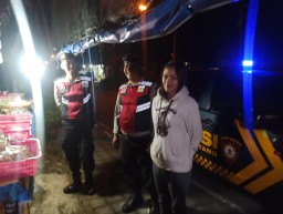 Patroli 3 Pilar Polsek Petang Sambangi Jalur Beat Selatan