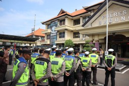 156 Personel Dilibatkan Dalam Pengamanan Rute Yang Dilalui Cawapres