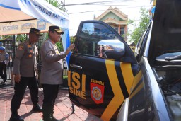 Kapolres Ngawi Cek Kendaraan Dinas, Pastikan Siap Amankan Pemilu 2024