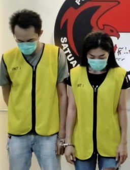 Satresnarkoba Polrestabes Surabaya Bekuk  (Pasutri) Pengedar Barang Haram