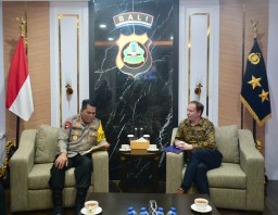 Bahas Potensi Kerjasama, UK Deputy Head Of Mission to Indonesia dan Timor Leste Kunjungi Polda Bali