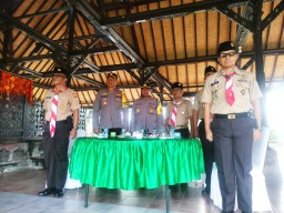 Waka Polres Tabanan Hadiri Pembukaan  Perkemahan Sabtu Minggu ( Persami ) Pramuka Saka Wira Kartika