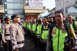Pimpin Apel Pengecekan dan Perlengkapan Pam TPS, Ini Arahan Karo Rena Polda Bali.