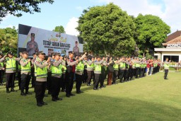 Karendal Ops Pimpin Apel Personil OMB tahap Kampanye." Jaga Kesehatan, Tingkatkan SOT 