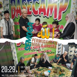 Peringatan Isra Mi'raj, Kantor Biro Surabaya Korwil Jatim Memoterkini.com Bersama Komunitas Mabuk Sholawat Santuni Kaum Dhuafa