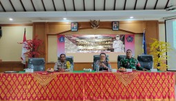 Jum'at Curhat Polsek Abiansemal, Sosialisasikan Kembali Peran Linmas Pada Pemilu 2024