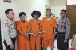 Patungan Beli Shabu, Tiga Warga Madura di Ringkus Sat Resnarkoba Polres Bandara Ngurah Rai