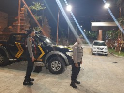 Unit Samapta Polsek Kuta Utara Blue Light Patrol Sambangi Kantor PPK Kuta Utara