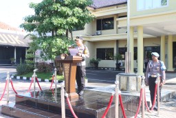 Kapolres Nganjuk Meminta Anggotanya Untuk Tidak Terlena Dengan Situasi yang Terlihat Aman Pasca Pemilu 2024