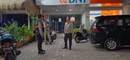 Unit Samapta Polsek Kuta Utara Tingkatkan Blue Light Patrol Sambangi ATM