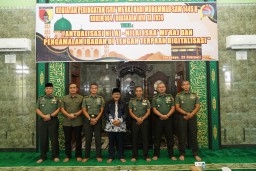 Korem 084/ BJ Telah Melaksanakan Peringatan Hari Isra' Mi'raj di Jalan Ahmad Yani Surabaya