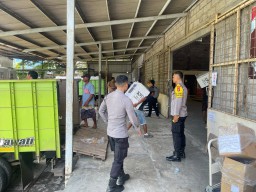 Subsatgas Pam Obyek Penting Perketat Penjagaan di Gudang Logistik KPU