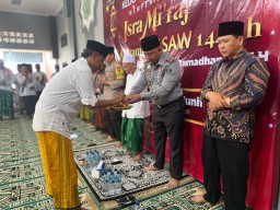 Lapas Narkotika Kelas IIA Pamekasan Kanwil Kemenkumham Jatim Gelar Peringatan Isra Miraj Nabi Muhammad SAW 1445 H Bersama Warga Binaan