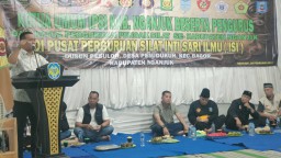 Polres Nganjuk Hadiri Silaturahmi Pengurus IPSI Kabupaten Nganjuk Bersama Pengurus dan Ketua Perguruan Pencak Silat