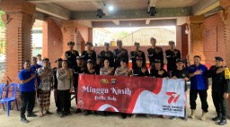 Polda Bali Gelar Minggu Kasih di Banjar Tempekan Kerta Candra Buana Batubulan