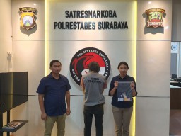 Satresnarkoba Polrestabes Surabaya Kembali' Membekuk Seorang Pemuda Penyalahgunaan Narkotika Jenis Sabu