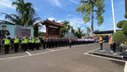 Pimpin Apel Jam Pimpinan, Ini Arahan Kapolres Badung AKBP Teguh Priyo Wasono