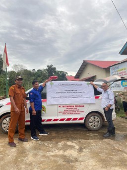CDR Mobil Ambulance Dari PT Mayawana Persada Untuk Desa Kualan Hilir Kabupaten Ketapang 