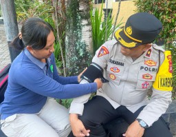 Pelayanan Kesehatan Subsatgas Dokkes Dalam Kegiatan OPS Keselamatan Agung 2024