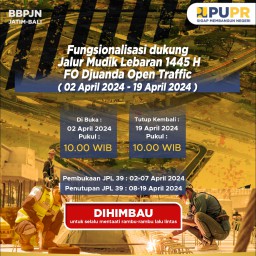 Fly Over Djuanda Dibuka Fungsional Mulai 2 - 19 April Untuk Kelancaran Arus Lalu lintas Lebaran 2024