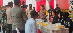Mudik Lebaran Idul Fitri 2024, Polresta Sidoarjo Cek Kesehatan dan Gelar Tes Urine ke Sopir Bus di Purabaya