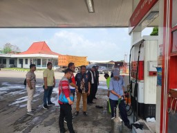 Polresta Sidoarjo Bersama UPT Metrologi Legal Cek SPBU