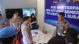Kapolrestabes Cek Pospam Pastikan Kesiapan Personel Operasi Ketupat Semeru 2024