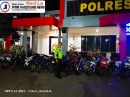 Patroli Malam Polres Ponorogo Berhasil Amankan 20 Pelaku Balap Liar