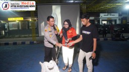 Gelar Nobar Semi Final Semi Piala Asia U-23, Polres Bangkalan Berikan Doorprize 2 Kambing