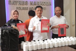 Polres Mojokerto Menangkap Pengedar Narkotika Jenis Pil Double L Jaringan Antar Kota