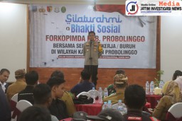 Jelang May Day Polres Probolinggo bersama Forkopimda Gelar Silaturahmi Bersama Buruh