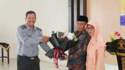 34 Tahun Mengabdi Lapas Narkotika Kelas IIA Pamekasan Kanwil Kemenkumham Jatim Lepas Satu Pegawai Terbaik Memasuki Purna Tugas