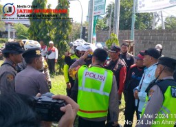 Antisipasi Gejolak, Polresta Sidoarjo Kawal Peringatan Hari Buruh Internasional