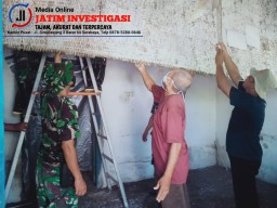 Rehab RTLH Program TMMD di Desa Penambangan Dukung Program Pengentasan Kemiskinan di Sidoarjo