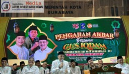 HJKS ke 731 Tahun Masyarakat Surabaya Telah Memadati Pengajian Gus Iqdam di BaLai Kota Surabaya