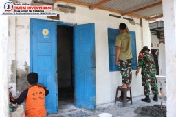 Proses Menuju Kebahagiaan, Rumah Baru Bagi Bu Umami dan Bu Kasiati Melalui TMMD ke-120 Kodim 0816/Sidoarjo