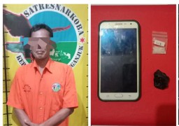 Polres Nganjuk Tangkap Kurir Narkoba, Ribuan Pil Koplo dan Sabu disita