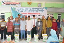 Plt. Bupati Sidoarjo Kawal Langsung Bantuan Pangan Beras di Kecamatan Candi
