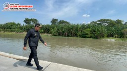 Plt Bupati Sidoarjo Perintahkan Dinas PU Bina Marga Segera Perbaiki Plengsengan Jalan Beton di Kedungbocok