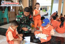 Desa Penambangan Tingkatkan Minat Baca Anak-Anak TK Melalui Program TMMD ke-120