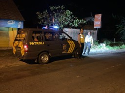 Polsek Abiansemal Gencarkan Blue Light Patrol Pada Jalur Rawan