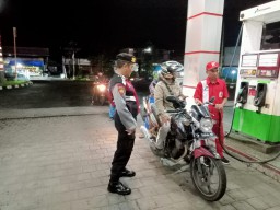 Unit Samapta Polsek Mengwi Sampaikan Imbauan Kamtibmas