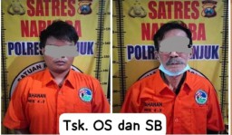 Polres Nganjuk Tangkap Kurir dan Pemesan Narkoba, 7,01 Gram Serbuk Putih diduga Sabu disita saat Penyergapan