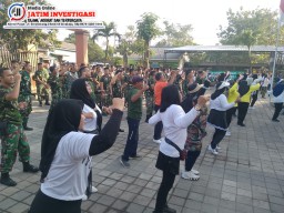 Semangat Gotong Royong dan Kesejahteraan Kegiatan Senam Bersama di Desa Penambangan Sidoarjo