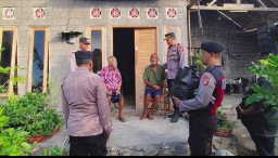 "Tali Kasih" Wujud Kepedulian Yang berkelanjutan Oleh Kapolsek Kawasan Pelabuhan Gilimanuk Dengan Berikan Bantuan Sembako kepada Warga Kurang Mampu
