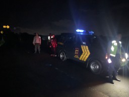 Samapta Polsek Kuta Utara BLue Light Patrol Beri Rasa Aman Lapas Kerobokan